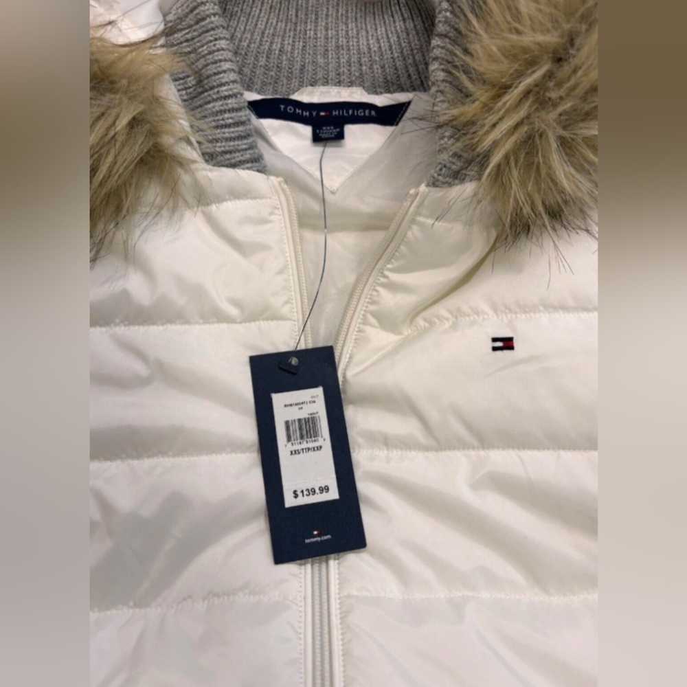 Tommy Hilfiger Women's Hooded Long Sleeve Puffer Jacket Size L NWT MSRP $139.99 - Picture 7 of 7